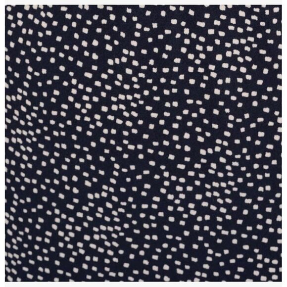 Adrianna Papell Women's M Flutter Sleeve Dot Printed Midi Dress Black White Twee - Picture 5 of 12